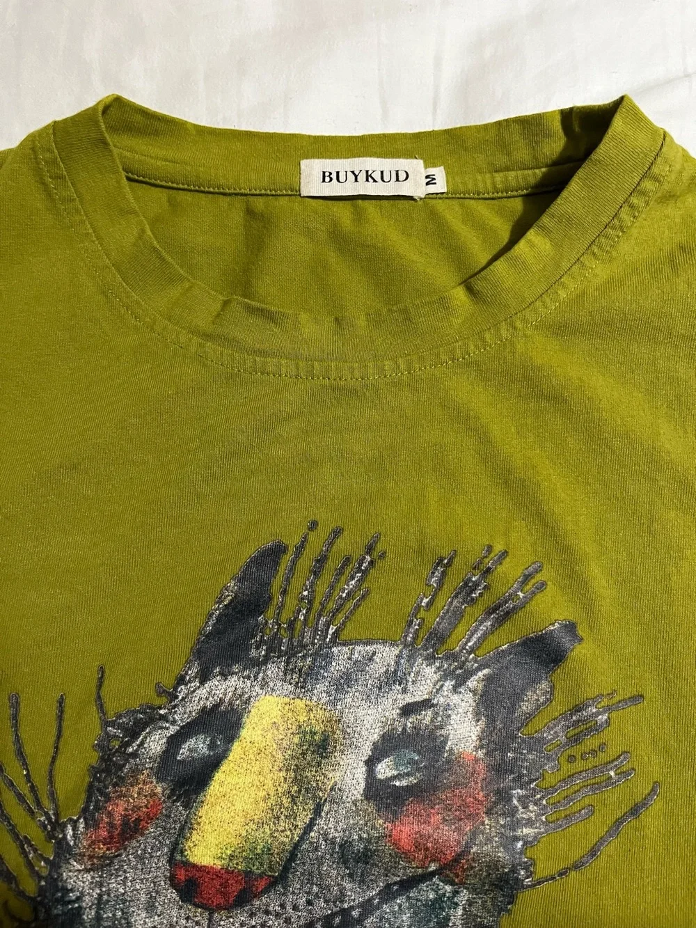 Olive Green Cat Graphic  tee - Pet Cat Design guc